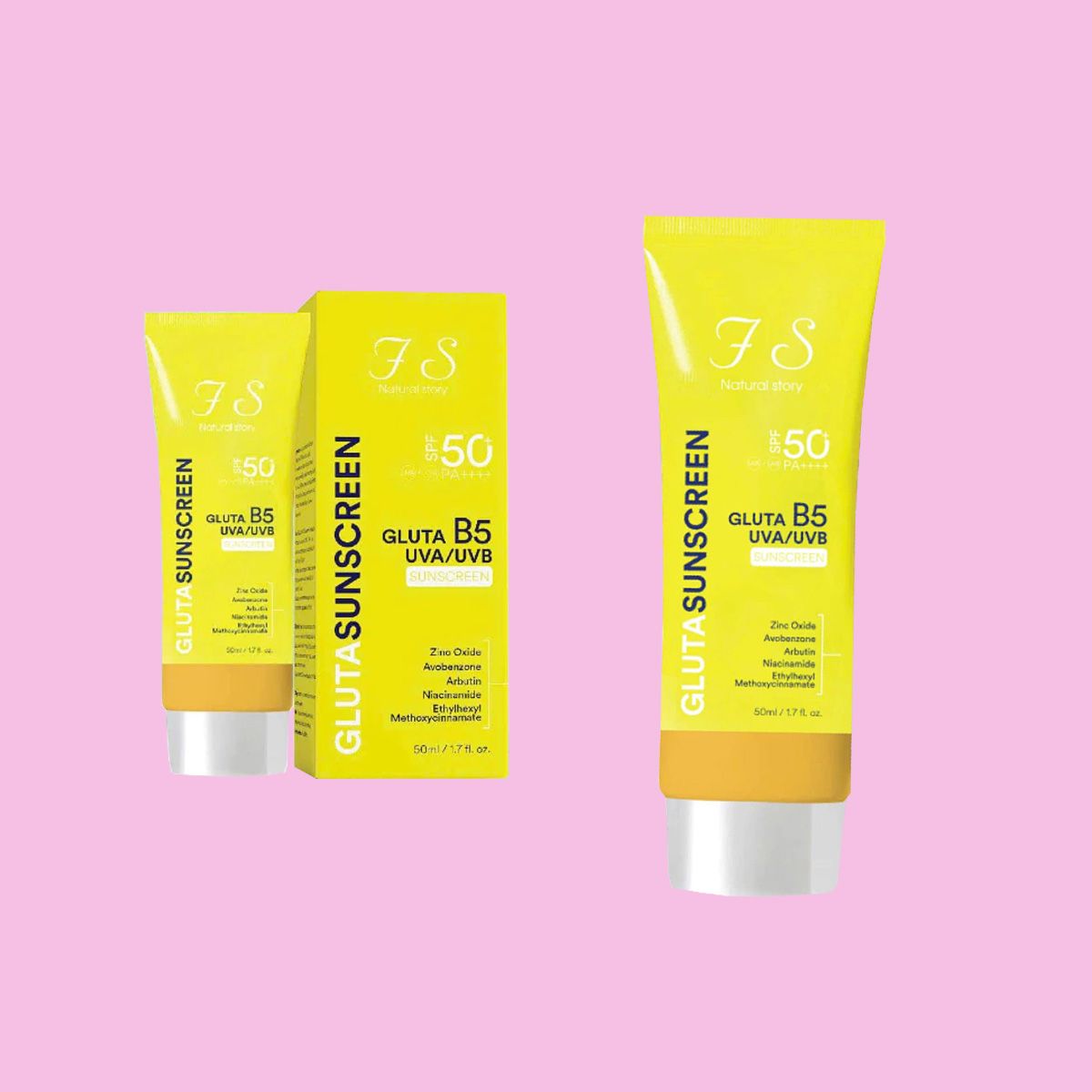 Kem chống nắng B5 FS GLUTA SPF50+ PA++++ nâng tone, chống nắng hiệu quả - V193