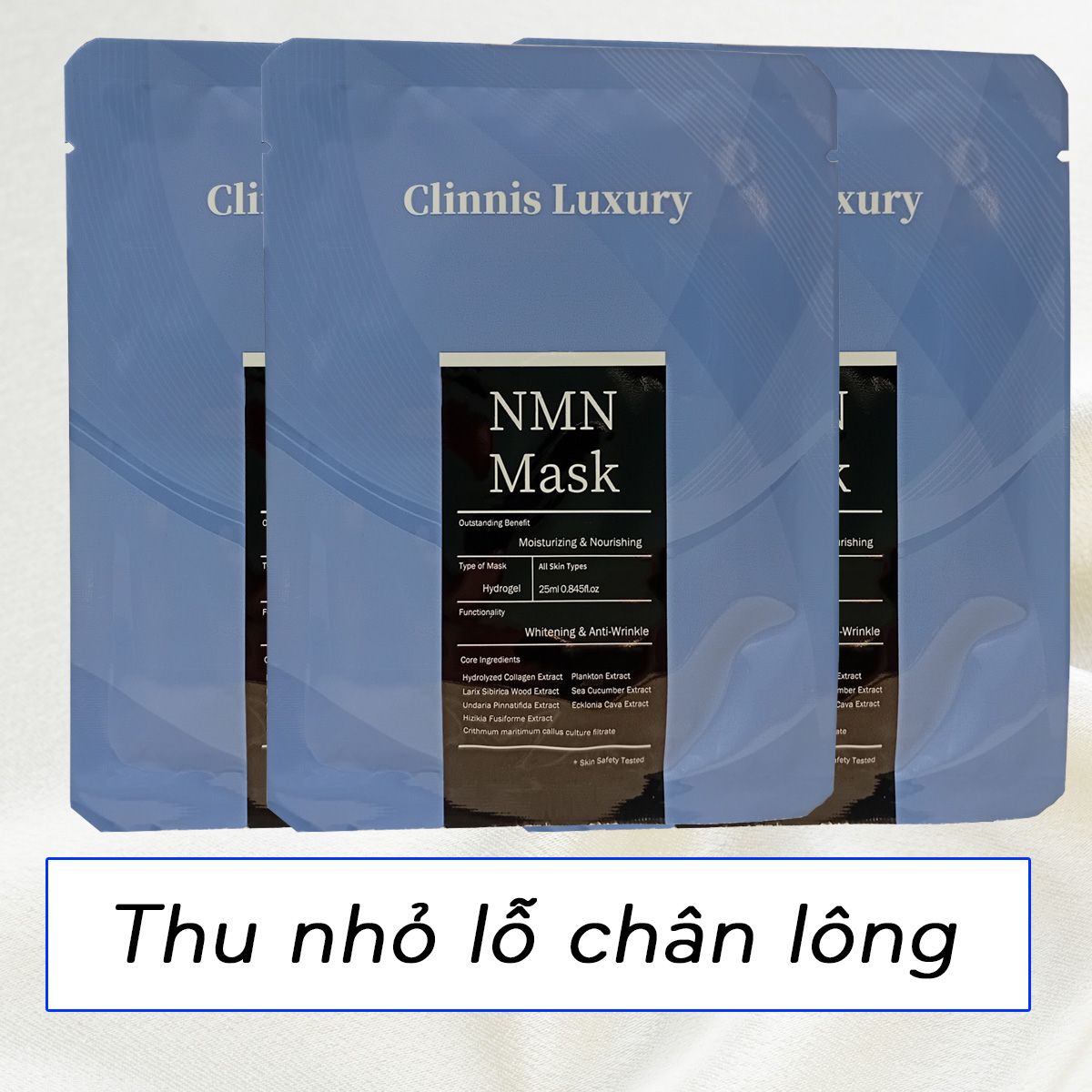 Hộp 10 cái mặt nạ NMN Clinnis Luxury