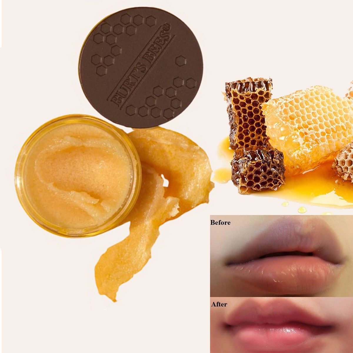 Tẩy tế bào chết môi Mỹ BURT'S BEES 7.08g thành phần tự nhiên giúp môi mềm mịn - A221