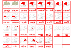 Bộ thẻ con chuột