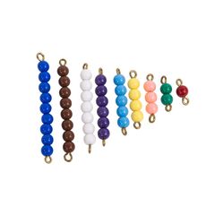 Các chuỗi hạt màu từ 1 đến 9<br>Colored Bead Stairs 1-9