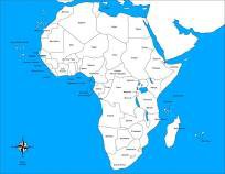 Africa Control Map – Unlabeled