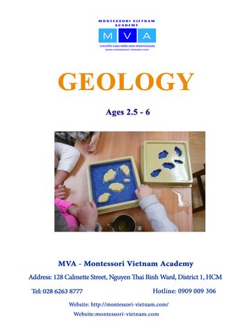 GEOLOGY - AGES 2.5 - 6