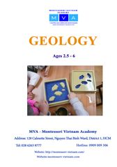 GEOLOGY - AGES 2.5 - 6