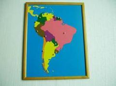 PREMIUM South America Puzzle Map With BEECHWOOD