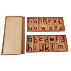Large Movable Alphabet:WOOD, CAPITAL CASE WITH BOX