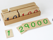 Wooden Number Cards :Middle (1-9000)