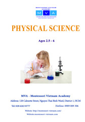 Physical Science - AGES 2.5 - 6