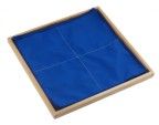 Folding activity set with blue red cloths (4pcs, with box)