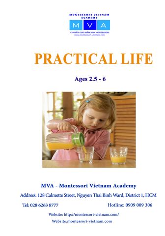 PRACTICAL LIFE - AGES 2.5 - 6