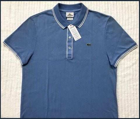 AN106 - ÁO THUN nam polo" LACOSTE " size 4/M slim _65-70kg " made in peru "
