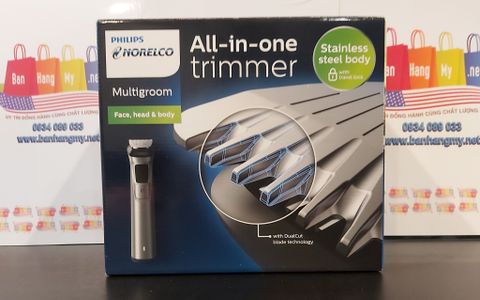 Máy cạo râu đa dụng Philips Norelco All-in-one trimmer, Multigroom (face, head & body) MG7796/40