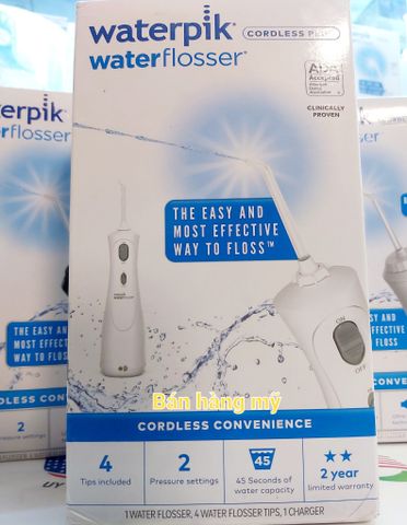 Tăm nước không dây Waterpik Waterflosser Coreless Plus WP-450 (Màu trắng)