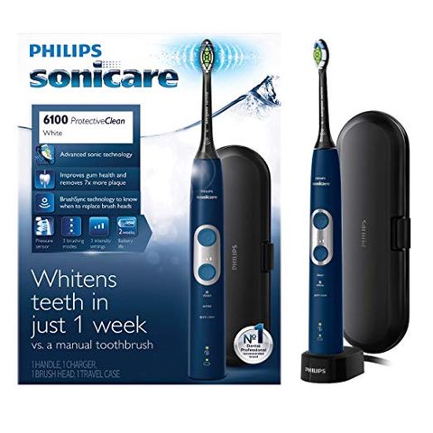 MẪU MỚI - Bàn chải điện Philips Sonicare ProtectiveClean 6100 - HX6871/49 (Navy Blue)