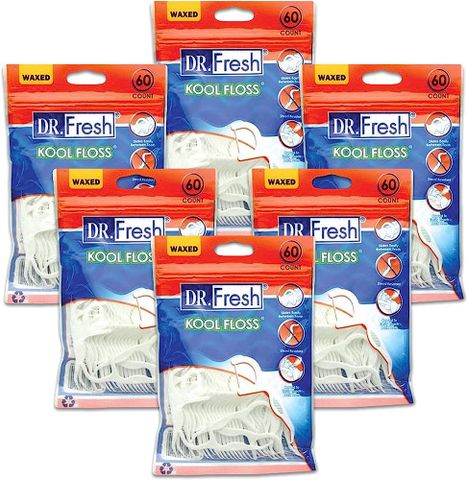 Cung chỉ nha khoa Dr Fresh Floss Pick - Kool Floss