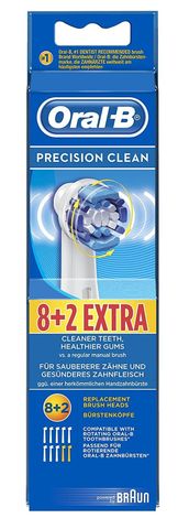 Đầu bàn chải Oral-B Precision Clean chính hãng - Hộp 8 + 2 đầu thay thế.