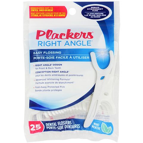 Cung chỉ nha khoa Plackers Flosser Right Angle - 25 cây