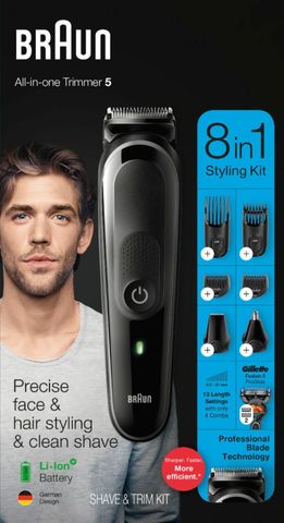 Máy cạo râu nam đa dụng Braun All-In-One Trimmer 5 MGK5260