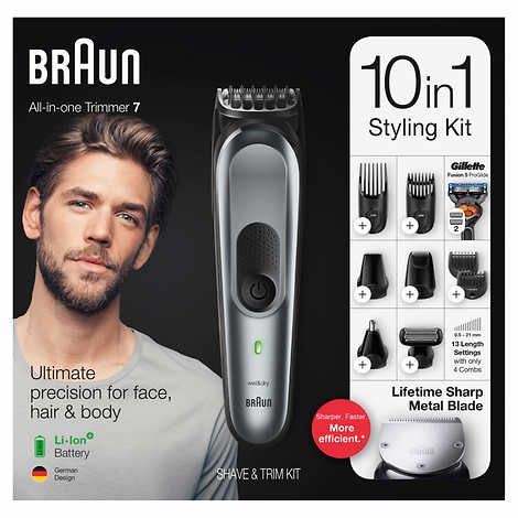 TẠM HẾT HÀNG - Máy cạo râu nam đa dụng Braun 10-in-1 Trimmer MGK7221