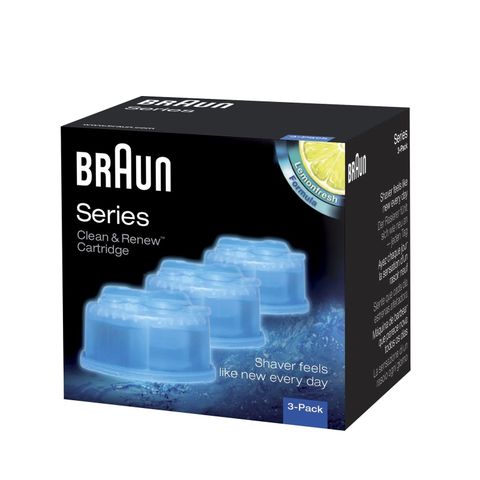 Dung dịch rửa lưỡi dao cạo râu máy Braun Clean & Renew Cartridge Refills