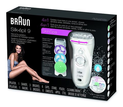 SẢN PHẨM MỚI - Máy nhổ lông dành cho nữ Braun Epilator Silk-epil 9 9-961V Skinspa