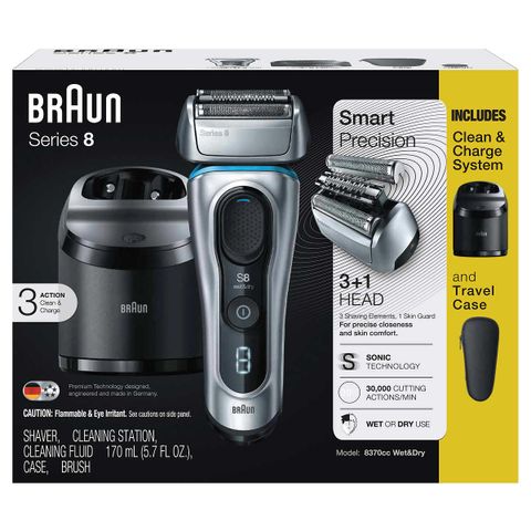 TẠM HẾT HÀNG  - Máy cạo râu cao cấp Braun Series 8 Shaver System - 8370cc