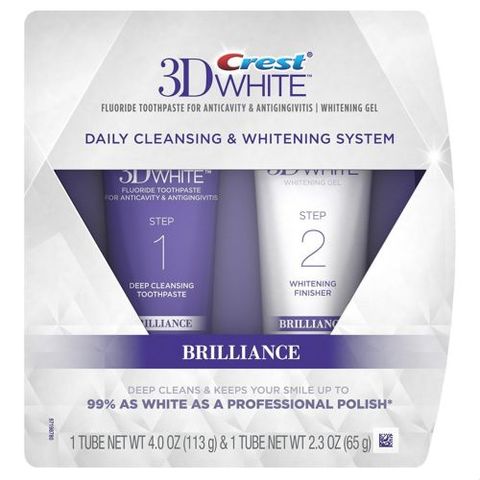 Kem đánh trắng răng Crest 3D White Brilliance 2-Step Whitening System