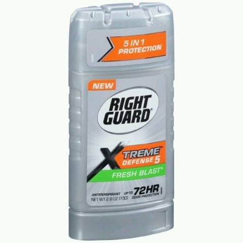 Sáp khử mùi nam Right Guard Xtreme Defense 5 Antiperspirant Deodorant Gel Fresh Blast 73g