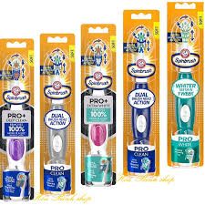 Combo: Bàn chải pin ARM & HAMMER Spinbrush + Vĩ 2 Đầu bàn chải pin ARM & HAMMER Spinbrush Pro Clean