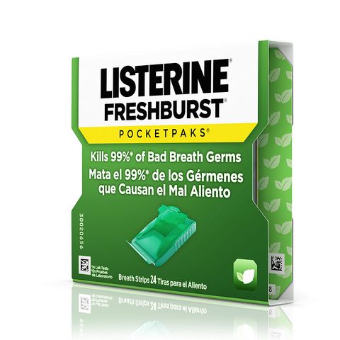 Miếng ngậm thơm miệng Listerine PocketPaks Breath strips Freshburst - 24 miếng