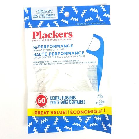 Cung chỉ nha khoa Plackers Hi Performance Dental Flosser - 60 cây