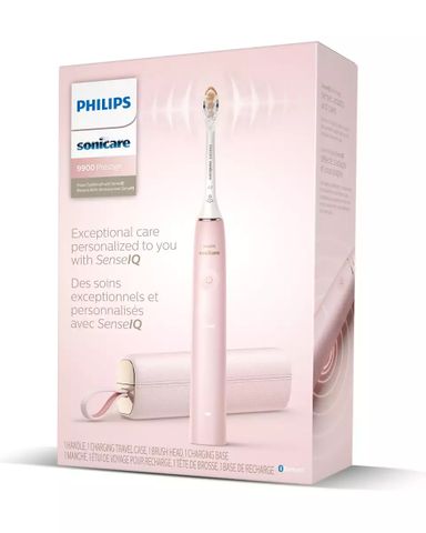 HÀNG ORDER - Bàn chải điện cao cấp Philips Sonicare 9900 Prestige -  HX9990/13 màu Hồng