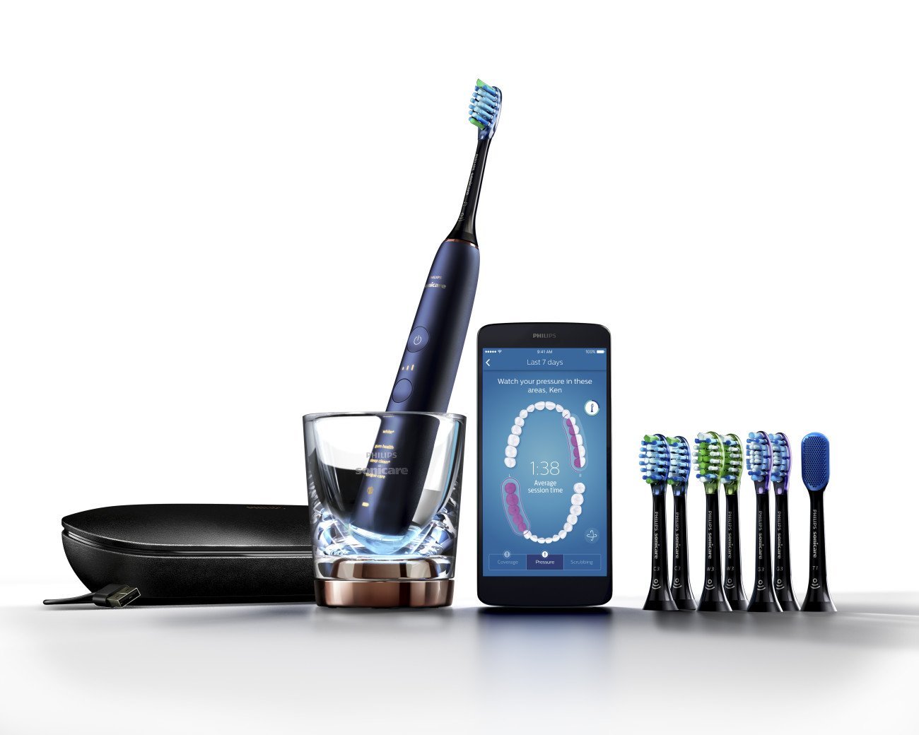 Káº¿t quáº£ hÃ¬nh áº£nh cho BÃ n cháº£i Äiá»n Philips Sonicare 9700