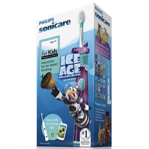 Bàn chải điện Sonicare For Kids Ice Age HX6321 dành cho bé - Kết nối Bluetooth