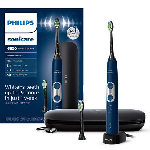 MẪU MỚI - Bàn chải điện Philips Sonicare ProtectiveClean 6500 Xanh dương đậm  - HX6462/07