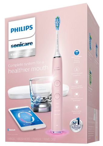 Bàn chải điện Philips Sonicare DiamondClean Smart Professional 9300 Series (Bluetooth) HX9903/21 Hồng