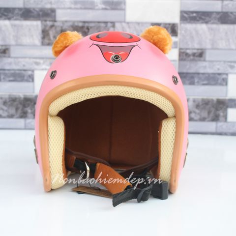 Nón bảo hiểm heo hồng siêu cute