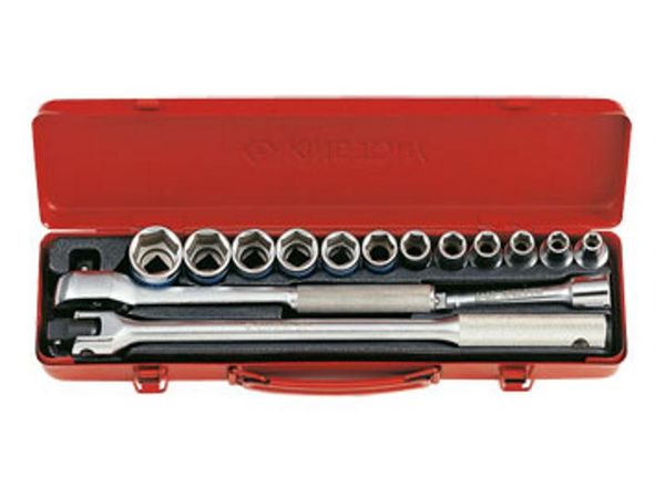 1/2'' Bộ tuýp 15 chi tiết hệ mét Kingtony 4501MR