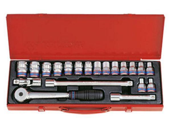 1/2'' Bộ tuýp 20 chi tiết hệ mét Kingtony 4220MR