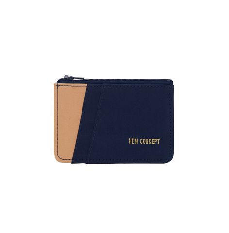  BOLT WALLET - NAVY/CARAMEL 