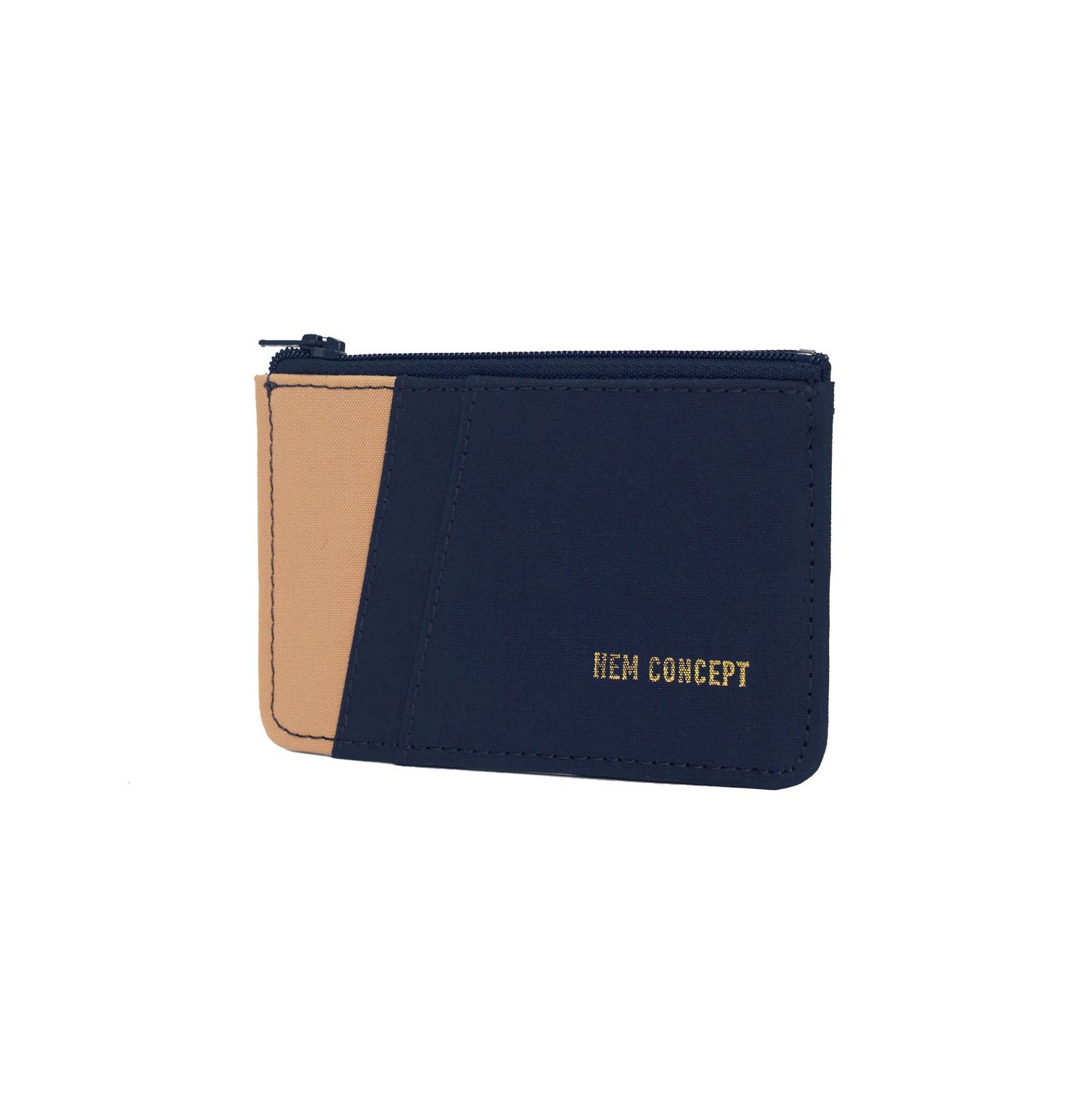 BOLT WALLET - NAVY/CARAMEL