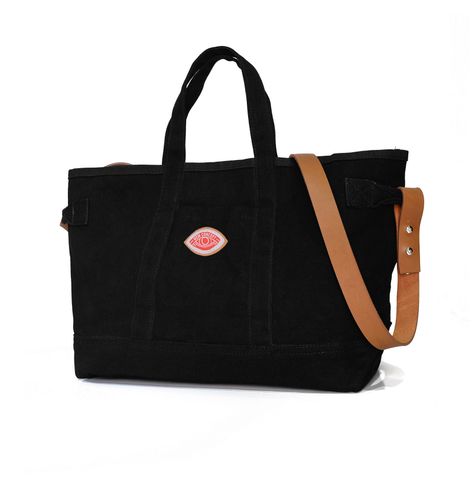  EVERYDAY TOTE- BLACK TAN 