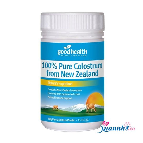 Sữa bò non Goodhealth nguyên chất 100% Pure Colostrum của New Zealand