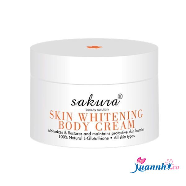 Kem dưỡng trắng da toàn thân Sakura Skin Whitening L-glutathione Body Cream