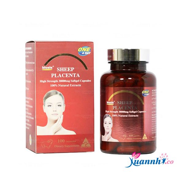 Viên uống nhau thai cừu Biosis Úc (38000mg x 100 viên)
