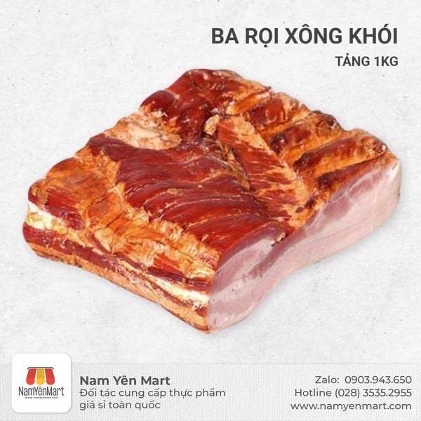  Ba rọi xông khói tảng 1kg 