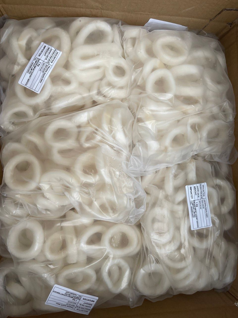 Mực Khoanh Không Da Đông Lạnh 1kg