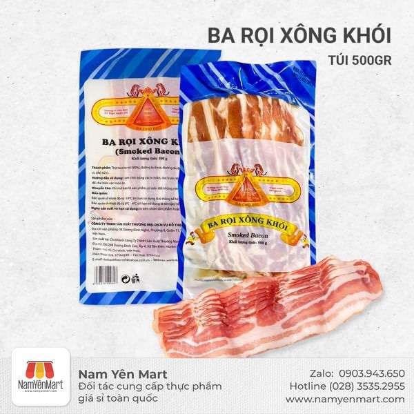  Ba rọi xông khói 500g 