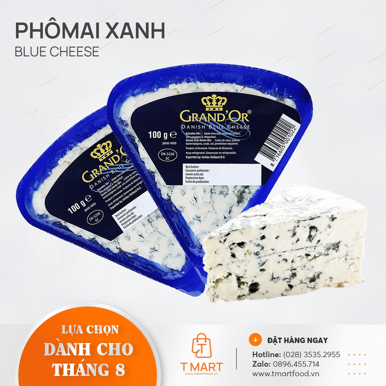  Phô Mai Xanh - Blue Cheese Grandor 100g 