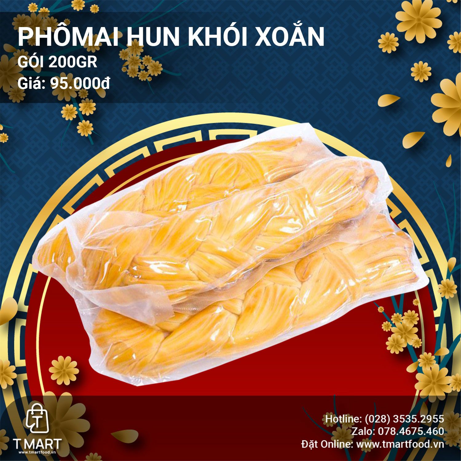  Phô Mai Hun Khói Xoắn 200g 